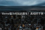 Weme猫为何如此翻车？真相终于来了！