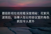 蘑菇影视在线观看深度揭秘：花絮风波背后，当事人在公司会议室的角色疯狂令人意外