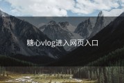 糖心vlog进入网页入口