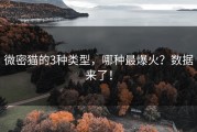 微密猫的3种类型，哪种最爆火？数据来了！