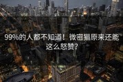 99%的人都不知道！微密猫原来还能这么怒赞？